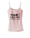 Personalized Team -Name- Walking for a Cure Spaghetti Strap Tank-Womens Spaghetti Strap Tanks-TooLoud-SoftPink-X-Small-Davson Sales