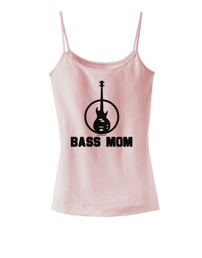 Bass Mom - Mother's Day Design Spaghetti Strap Tank-Womens Spaghetti Strap Tanks-TooLoud-SoftPink-X-Small-Davson Sales