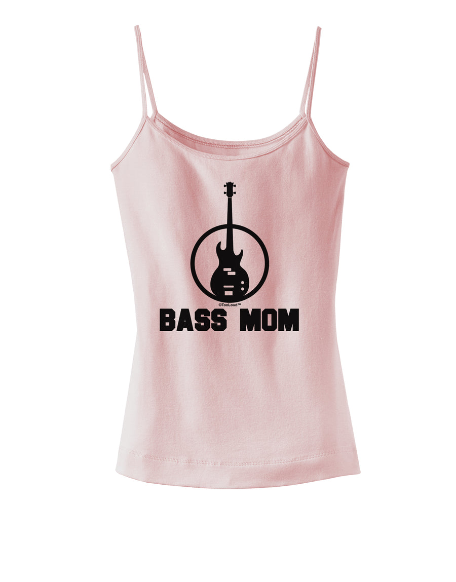 Bass Mom - Mother's Day Design Spaghetti Strap Tank-Womens Spaghetti Strap Tanks-TooLoud-White-X-Small-Davson Sales