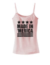 Made in Merica - Stars and Stripes Design Spaghetti Strap Tank-Womens Spaghetti Strap Tanks-TooLoud-SoftPink-X-Small-Davson Sales