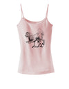 Leo Illustration Spaghetti Strap Tank-Womens Spaghetti Strap Tanks-TooLoud-SoftPink-X-Small-Davson Sales