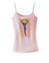 Jellyfish Outlined in Purple Watercolor Spaghetti Strap Tank-Womens Spaghetti Strap Tanks-TooLoud-SoftPink-X-Small-Davson Sales