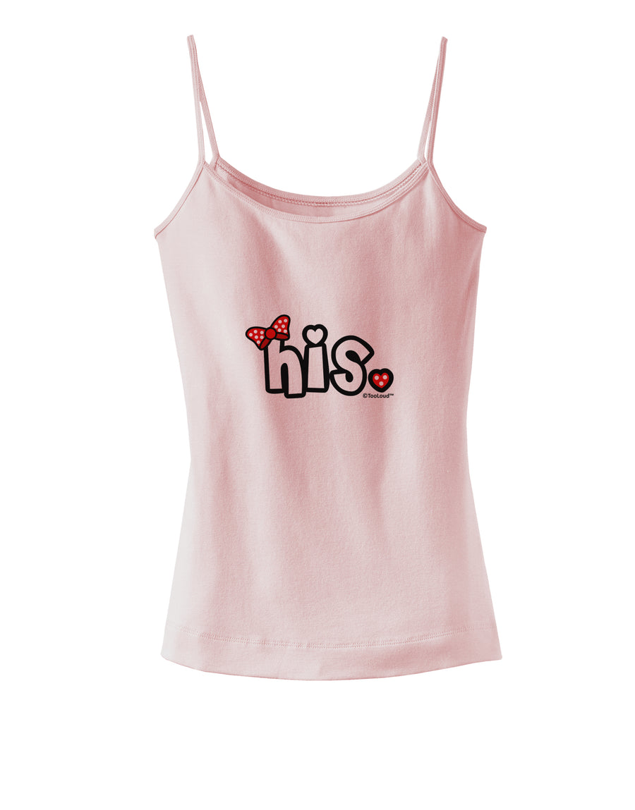 Matching His and Hers Design - His - Red Bow Spaghetti Strap Tank by TooLoud-Womens Spaghetti Strap Tanks-TooLoud-White-X-Small-Davson Sales