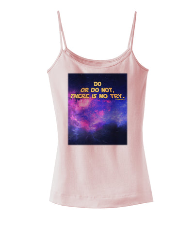 Do or Do Not Spaghetti Strap Tank-Womens Spaghetti Strap Tanks-TooLoud-SoftPink-X-Small-Davson Sales