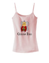 Queen Bee Text Spaghetti Strap Tank-Womens Spaghetti Strap Tanks-TooLoud-SoftPink-X-Small-Davson Sales