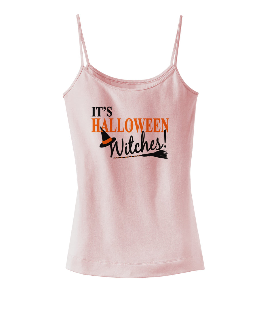 It's Halloween Witches Hat Spaghetti Strap Tank-Womens Spaghetti Strap Tanks-TooLoud-White-X-Small-Davson Sales