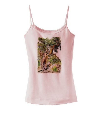 Bristlecone Pines Spaghetti Strap Tank-Womens Spaghetti Strap Tanks-TooLoud-SoftPink-X-Small-Davson Sales