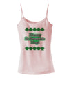 Seeing Double St. Patrick's Day Spaghetti Strap Tank-Womens Spaghetti Strap Tanks-TooLoud-SoftPink-X-Small-Davson Sales