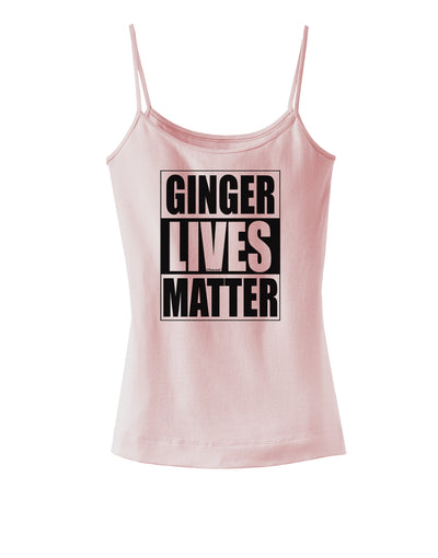 Ginger Lives Matter Spaghetti Strap Tank by TooLoud-Womens Spaghetti Strap Tanks-TooLoud-SoftPink-X-Small-Davson Sales