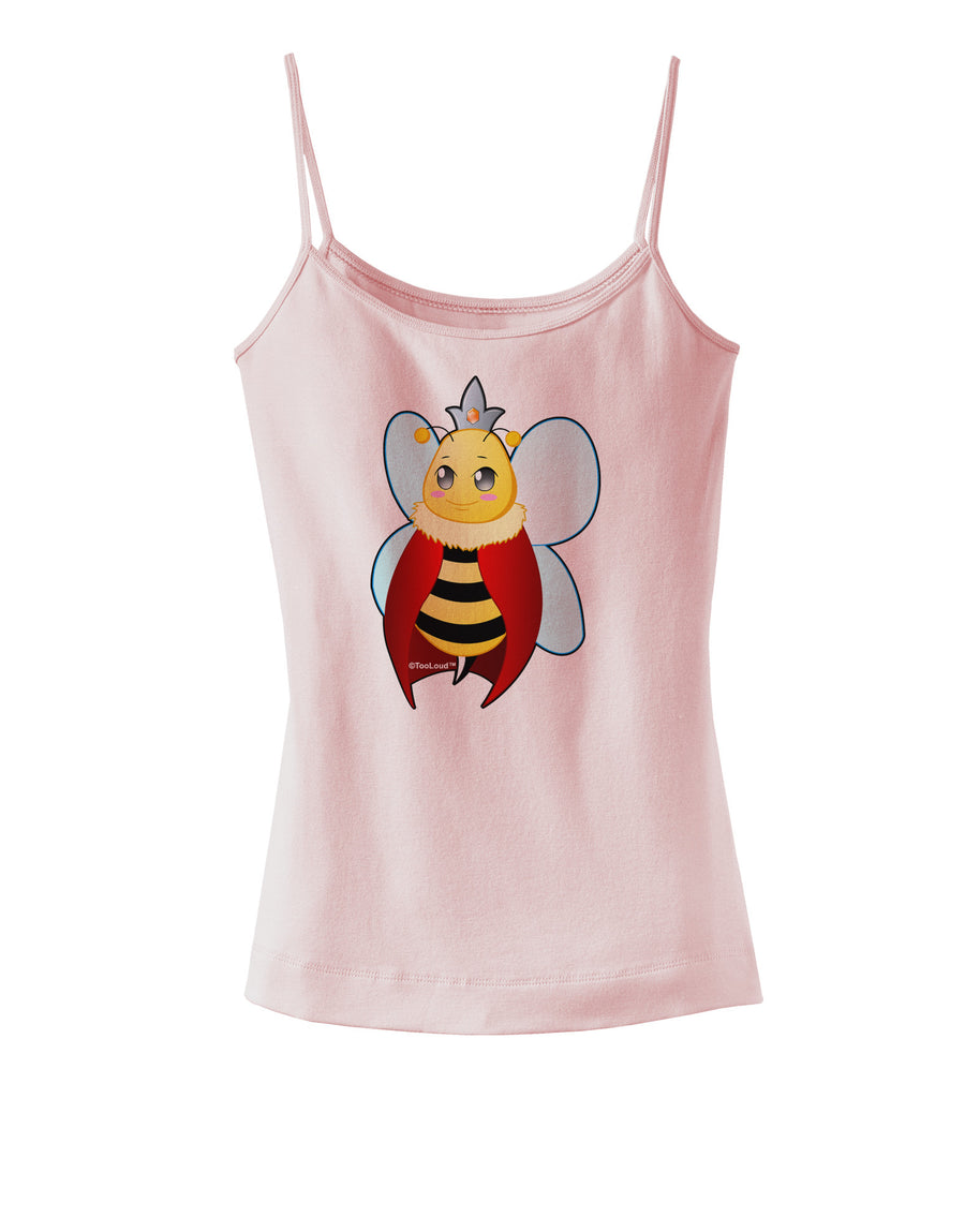 Queen Bee Mothers Day Spaghetti Strap Tank-Womens Spaghetti Strap Tanks-TooLoud-White-X-Small-Davson Sales