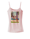 Lifeguard Station Watercolor Spaghetti Strap Tank-Womens Spaghetti Strap Tanks-TooLoud-SoftPink-X-Small-Davson Sales