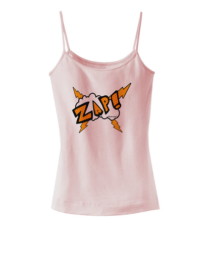 Onomatopoeia ZAP Spaghetti Strap Tank-Womens Spaghetti Strap Tanks-TooLoud-SoftPink-X-Small-Davson Sales