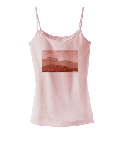 Red Planet Landscape Spaghetti Strap Tank-Womens Spaghetti Strap Tanks-TooLoud-SoftPink-X-Small-Davson Sales