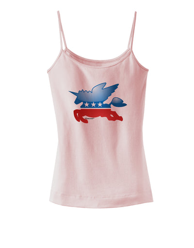 TooLoud Unicorn Political Symbol Spaghetti Strap Tank-Womens Spaghetti Strap Tanks-TooLoud-SoftPink-X-Small-Davson Sales