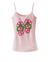 Cute Polka Dot Flip Flops - Pink and Green Spaghetti Strap Tank-Womens Spaghetti Strap Tanks-TooLoud-SoftPink-X-Small-Davson Sales