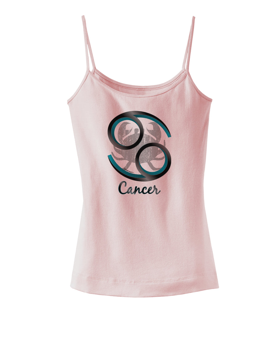 Cancer Symbol Spaghetti Strap Tank-Womens Spaghetti Strap Tanks-TooLoud-White-X-Small-Davson Sales