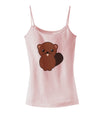 Cute Beaver Spaghetti Strap Tank-Womens Spaghetti Strap Tanks-TooLoud-SoftPink-X-Small-Davson Sales