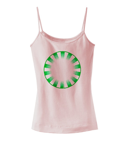 Watercolor Spearmint Spaghetti Strap Tank-Womens Spaghetti Strap Tanks-TooLoud-SoftPink-X-Small-Davson Sales