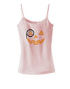 Monocle Jack-o-Lantern Color Spaghetti Strap Tank-Womens Spaghetti Strap Tanks-TooLoud-SoftPink-X-Small-Davson Sales