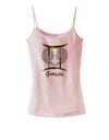 Gemini Symbol Spaghetti Strap Tank-Womens Spaghetti Strap Tanks-TooLoud-SoftPink-X-Small-Davson Sales