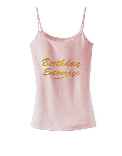 Birthday Entourage Text Spaghetti Strap Tank by TooLoud-Womens Spaghetti Strap Tanks-TooLoud-SoftPink-X-Small-Davson Sales
