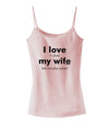 I Love My Wife - Poker Spaghetti Strap Tank-Womens Spaghetti Strap Tanks-TooLoud-SoftPink-X-Small-Davson Sales