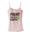 Fight for the Cure - Lime Green Ribbon Lyme Disease Spaghetti Strap Tank-Womens Spaghetti Strap Tanks-TooLoud-SoftPink-X-Small-Davson Sales