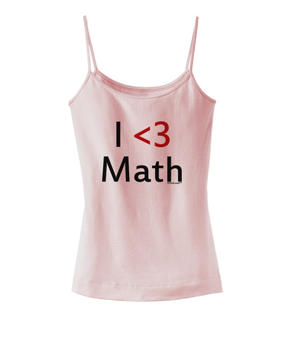 I Heart Math Spaghetti Strap Tank by TooLoud-Womens Spaghetti Strap Tanks-TooLoud-SoftPink-X-Small-Davson Sales