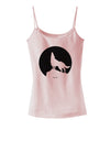 Wolf Howling at the Moon - Design #1 Spaghetti Strap Tank by TooLoud-Womens Spaghetti Strap Tanks-TooLoud-SoftPink-X-Small-Davson Sales