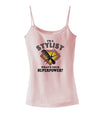 Stylist - Superpower Spaghetti Strap Tank-Womens Spaghetti Strap Tanks-TooLoud-SoftPink-X-Small-Davson Sales