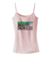 Palm Springs Watercolor Spaghetti Strap Tank-Womens Spaghetti Strap Tanks-TooLoud-SoftPink-X-Small-Davson Sales