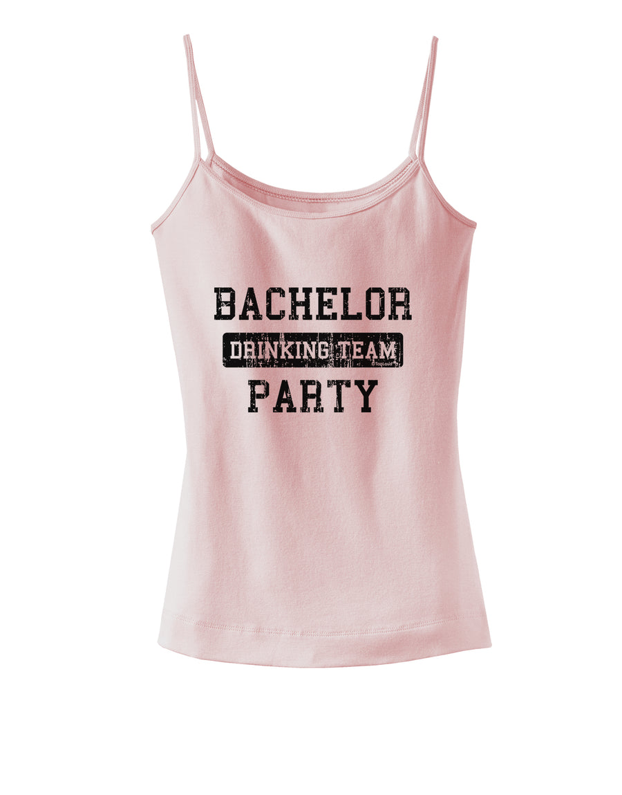 Bachelor Party Drinking Team - Distressed Spaghetti Strap Tank-Womens Spaghetti Strap Tanks-TooLoud-White-X-Small-Davson Sales