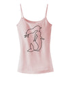 Mermaid Outline Spaghetti Strap Tank-Womens Spaghetti Strap Tanks-TooLoud-SoftPink-X-Small-Davson Sales