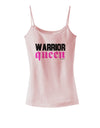 TooLoud Warrior Queen Pink Script Spaghetti Strap Tank-Womens Spaghetti Strap Tanks-TooLoud-SoftPink-X-Small-Davson Sales