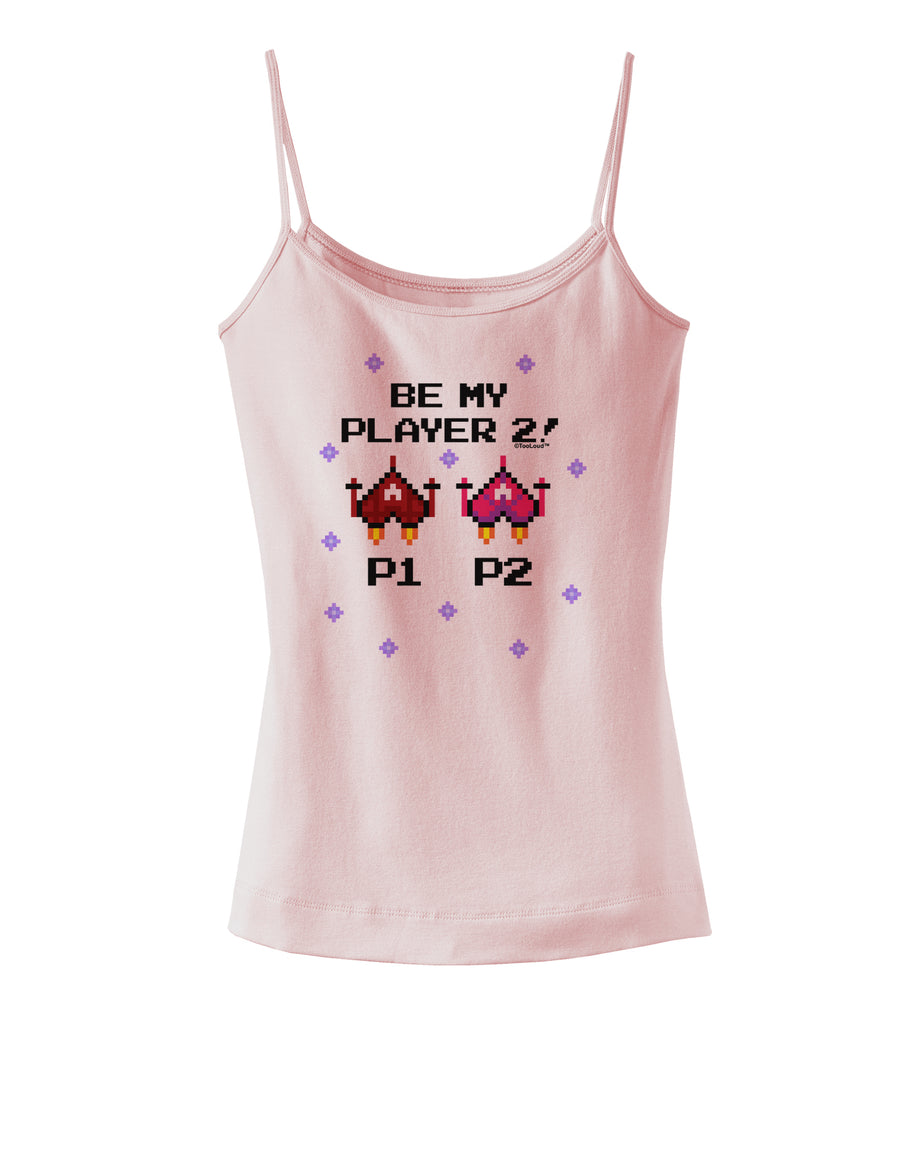 Be My Player 2 Spaghetti Strap Tank-Womens Spaghetti Strap Tanks-TooLoud-White-X-Small-Davson Sales