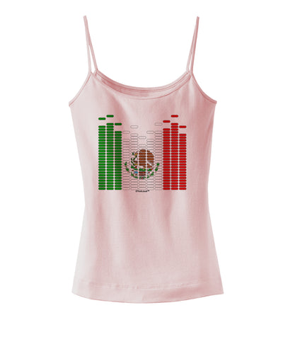 Mexican Flag Levels - Cinco De Mayo Spaghetti Strap Tank-Womens Spaghetti Strap Tanks-TooLoud-SoftPink-X-Small-Davson Sales