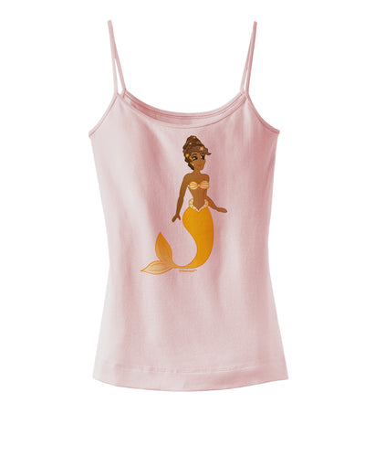 Mermaid Design - Yellow Spaghetti Strap Tank-Womens Spaghetti Strap Tanks-TooLoud-SoftPink-X-Small-Davson Sales