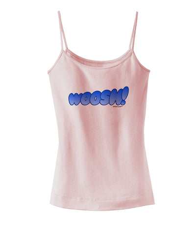 Onomatopoeia WOOSH Spaghetti Strap Tank-Womens Spaghetti Strap Tanks-TooLoud-SoftPink-X-Small-Davson Sales