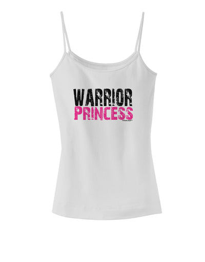 TooLoud Warrior Princess Pink Spaghetti Strap Tank-Womens Spaghetti Strap Tanks-TooLoud-White-X-Small-Davson Sales