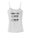 Choose One Unchecked Spaghetti Strap Tank-Womens Spaghetti Strap Tanks-TooLoud-White-X-Small-Davson Sales