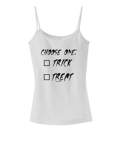 Choose One Unchecked Spaghetti Strap Tank-Womens Spaghetti Strap Tanks-TooLoud-White-X-Small-Davson Sales