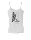 Virgo Illustration Spaghetti Strap Tank-Womens Spaghetti Strap Tanks-TooLoud-White-X-Small-Davson Sales