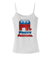 Republican Party Animal Spaghetti Strap Tank-Womens Spaghetti Strap Tanks-TooLoud-White-X-Small-Davson Sales