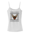 Cool Rudolph Sweater Spaghetti Strap Tank-Womens Spaghetti Strap Tanks-TooLoud-White-X-Small-Davson Sales