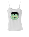 Cute Pixel Monster Spaghetti Strap Tank-Womens Spaghetti Strap Tanks-TooLoud-White-X-Small-Davson Sales