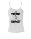 Personalized I'm -Customizable- What's Your Superpower Spaghetti Strap Tank-Womens Spaghetti Strap Tanks-TooLoud-White-X-Small-Davson Sales