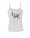 Halloween 2015 Script Distressed Spaghetti Strap Tank-Womens Spaghetti Strap Tanks-TooLoud-White-X-Small-Davson Sales