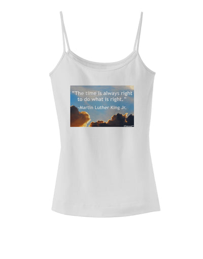 The Time Is Always Right Spaghetti Strap Tank-Womens Spaghetti Strap Tanks-TooLoud-White-X-Small-Davson Sales