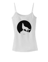 Wolf Howling at the Moon - Design #1 Spaghetti Strap Tank by TooLoud-Womens Spaghetti Strap Tanks-TooLoud-White-X-Small-Davson Sales