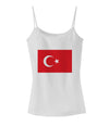 Turkey Flag Spaghetti Strap Tank by TooLoud-Womens Spaghetti Strap Tanks-TooLoud-White-X-Small-Davson Sales